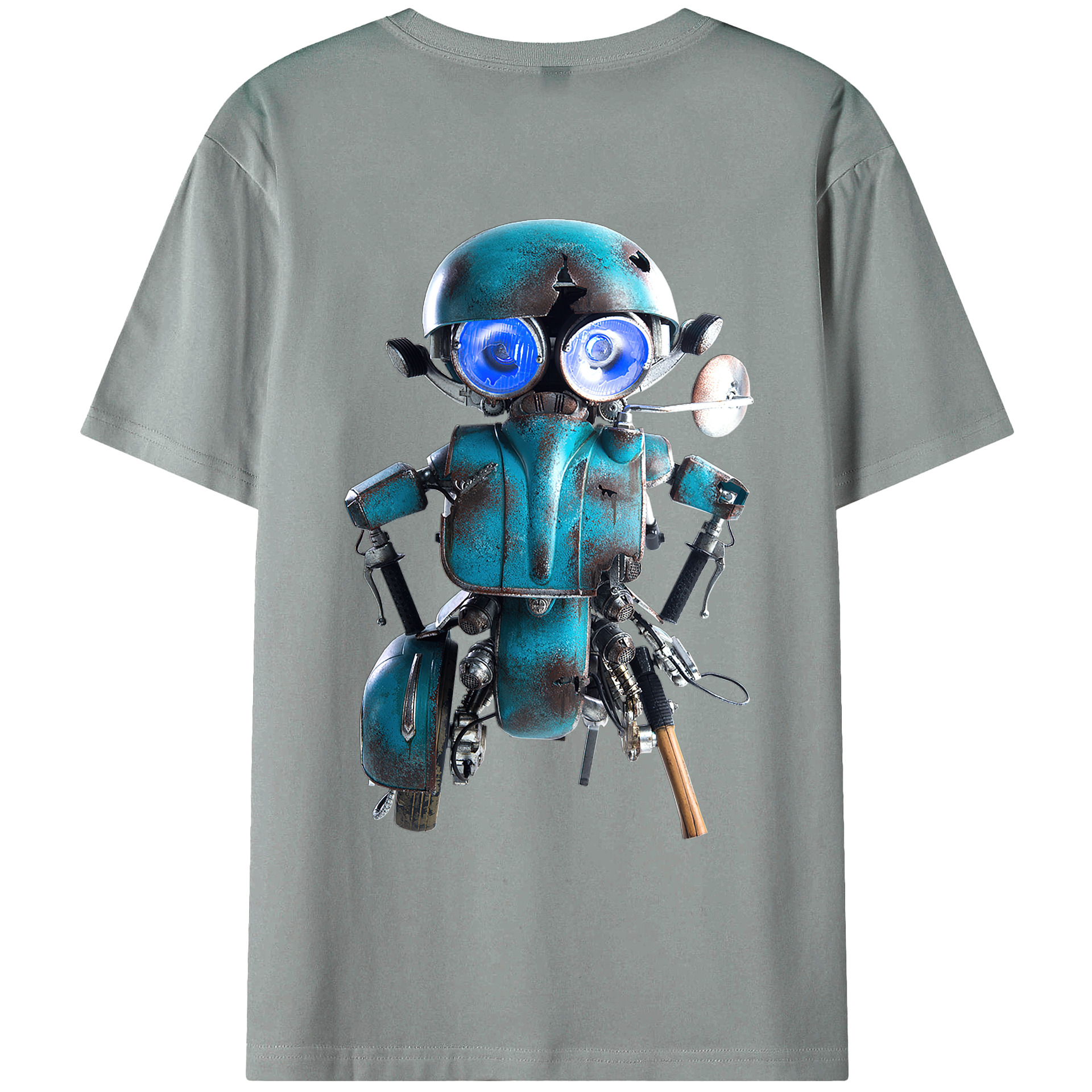 （画像用）  綿100％ メンズ半袖Tシャツ（バックプリント） 通気性